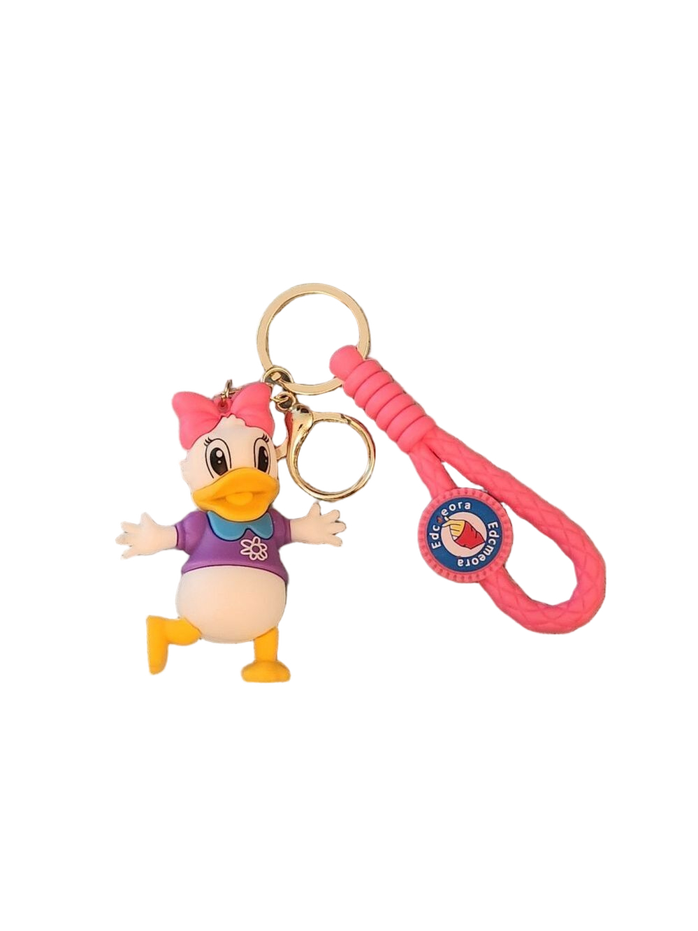 Daisy Duck Keychain Pink and Purple